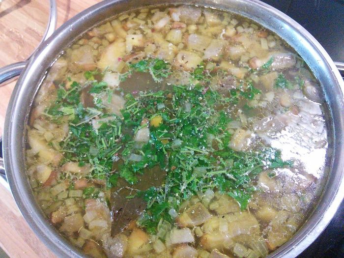 Суп со свежими грибами