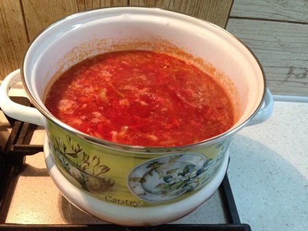 Борщ украинский постный