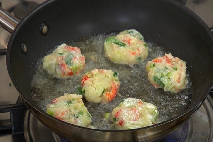 Биточки с раковыми шейками