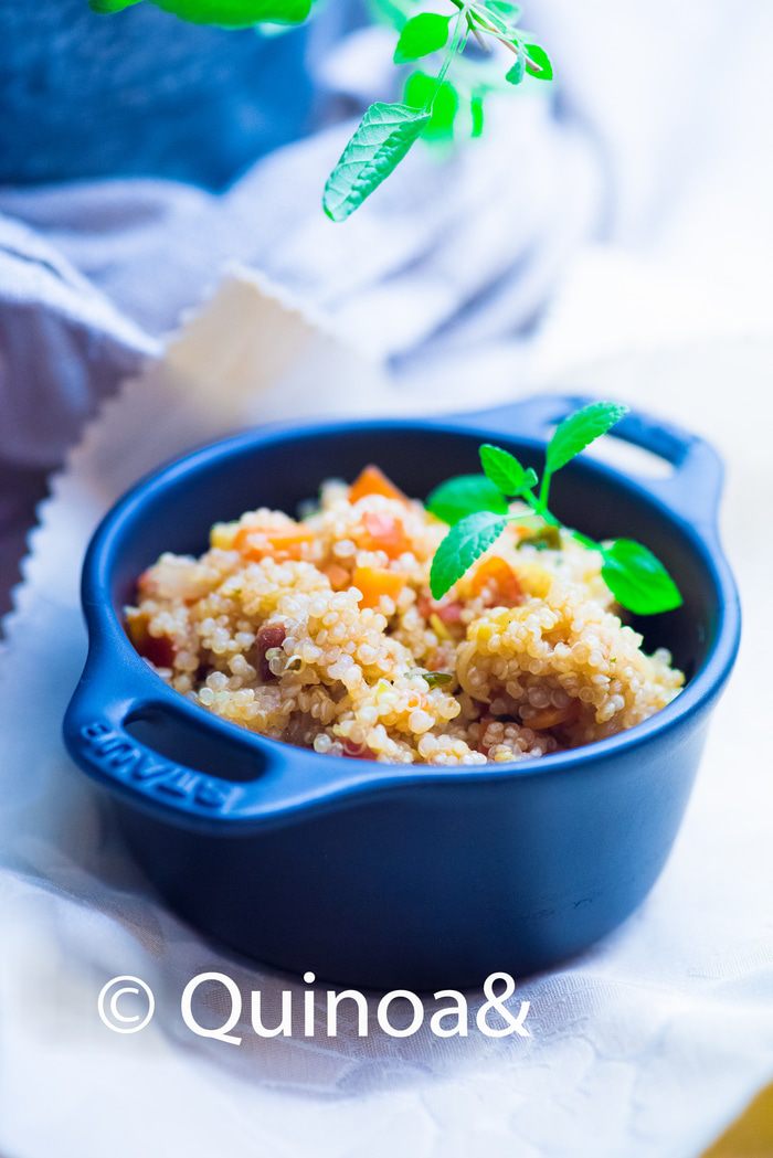 Теплый салат с киноа