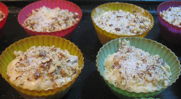 Грушевые кексы с шоколадом