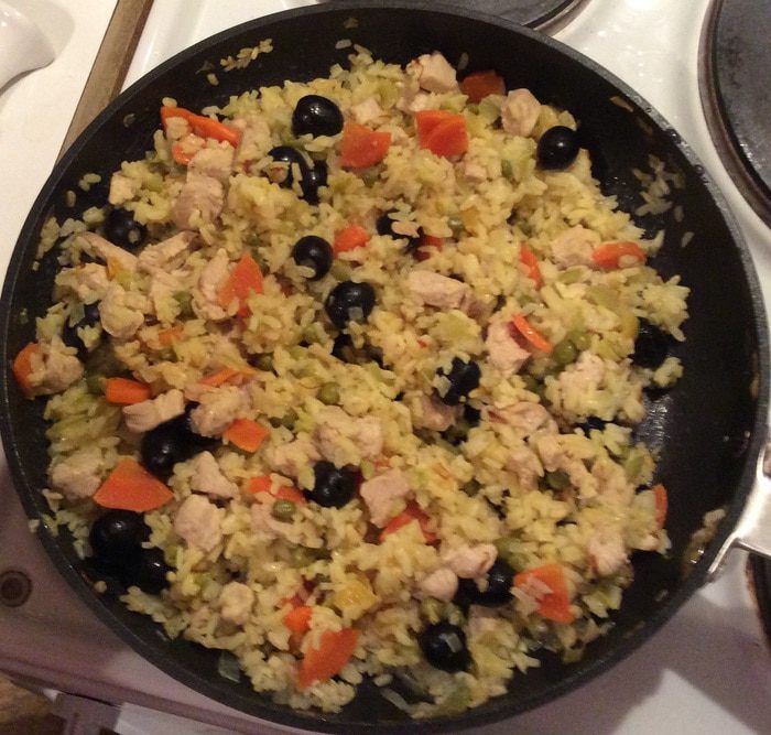 Изображение к рецепту Паэлья с курицей и овощами