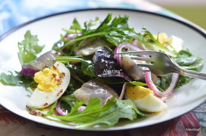 Салат с сельдью