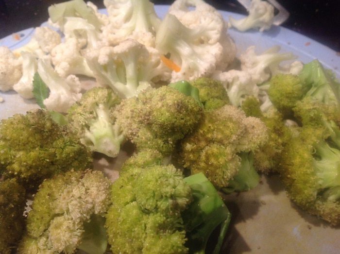 Гратен с цветной капустой и брокколи