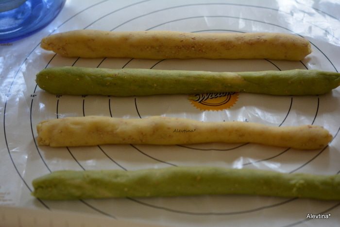 Печенье с чаем матча