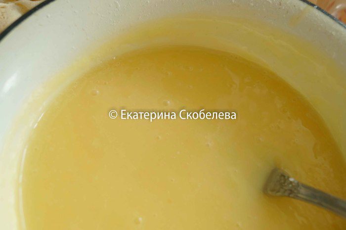 Творожный Наполеон с лимонным курдом