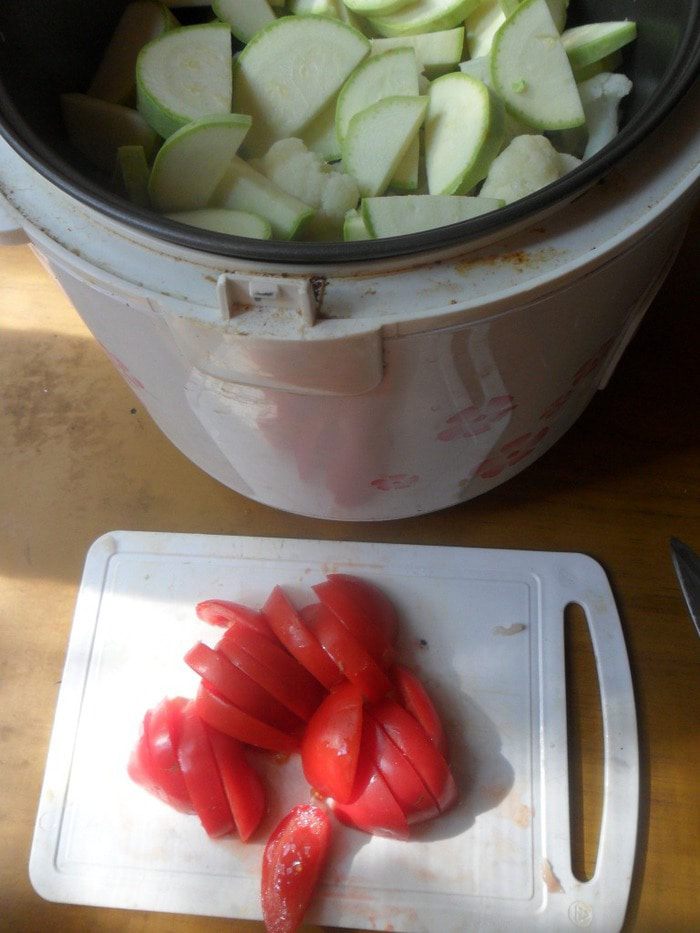 Курица с овощами 