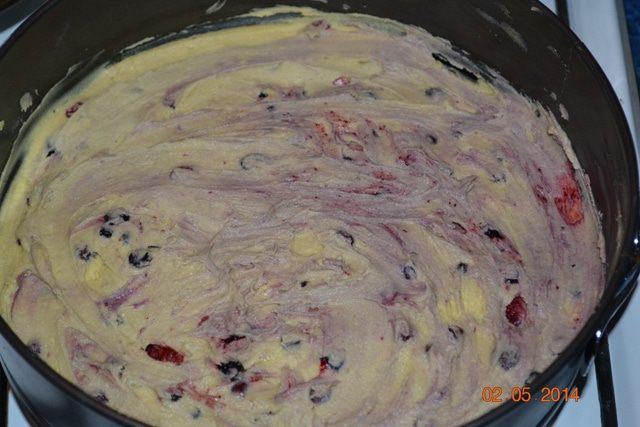 Бретонский пирог с ягодами