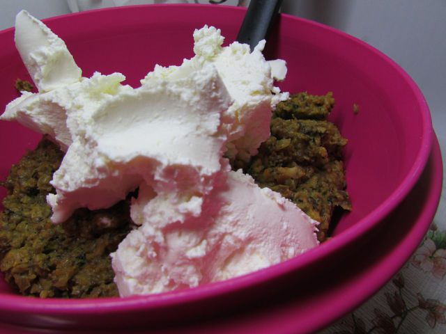 Риет из кабачков с грибами