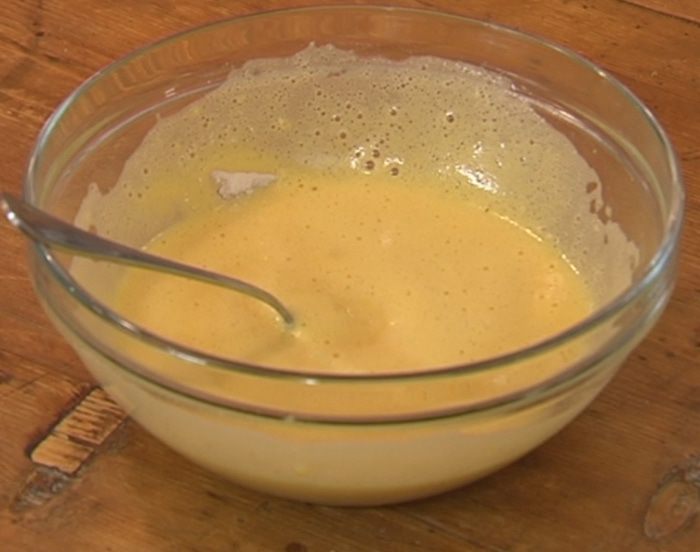 Миндальный фондан с белым шоколадом 