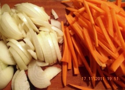 &amp;quot;Плов&amp;quot; с грибами и куриными сердечками