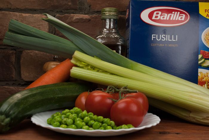 Фузилли с овощным соусом