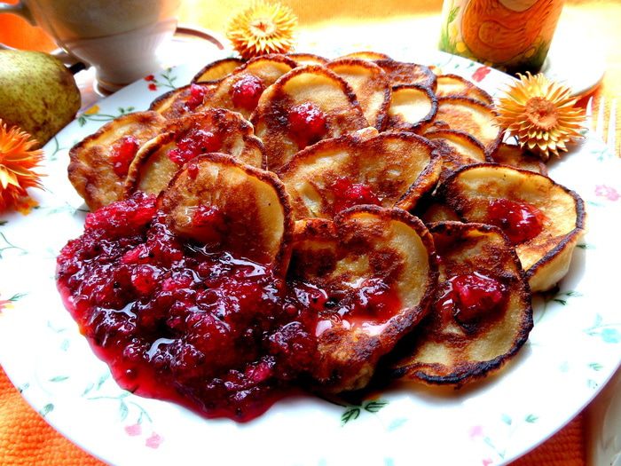 Оладьи с фруктами &amp;quot;Ассорти&amp;quot;