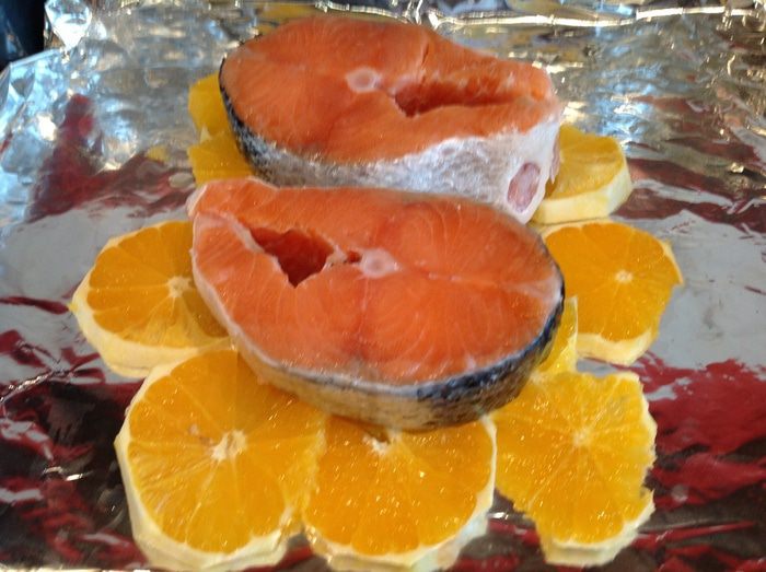 Семга в цитрусовой панировке