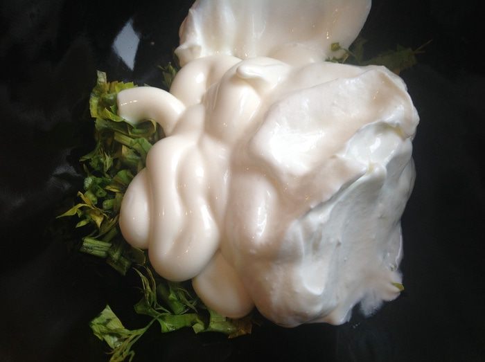 Блины с припеком с форелью и с яблоком