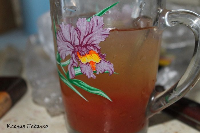 Голубая акула в овощах