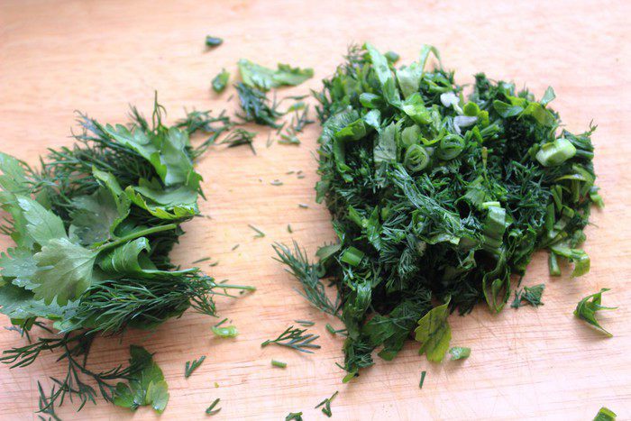 Пирог с огородной зеленью