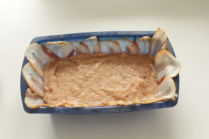 Террин куриный с печенью и грибами