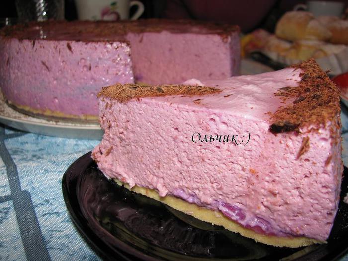 Воздушный Черри-Чизкейк (без выпечки)