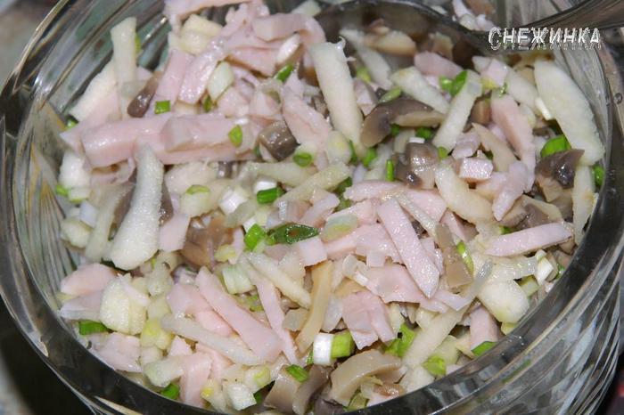 Салат «Пьяная ветчина»