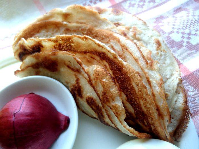 Блинные роллы с рыбкой