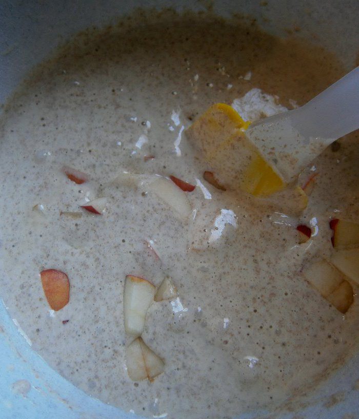 Яблочный пирог с отрубями