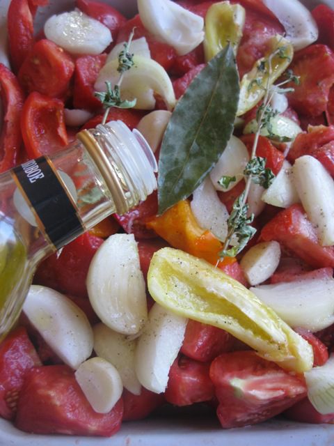 Домашний томатный соус из запеченных овощей