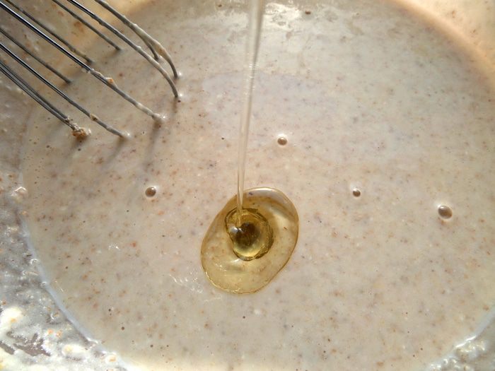 Оладушки с финиками и бананами (постные)