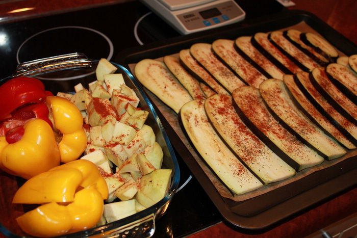 Баклажанный закусочный торт