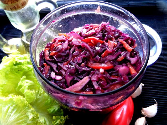 Быстрая капуста в маринаде 