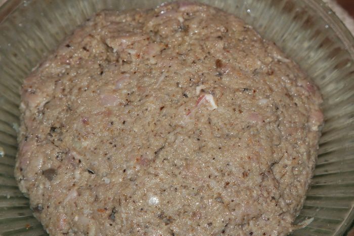 Куриные котлетки с грибами