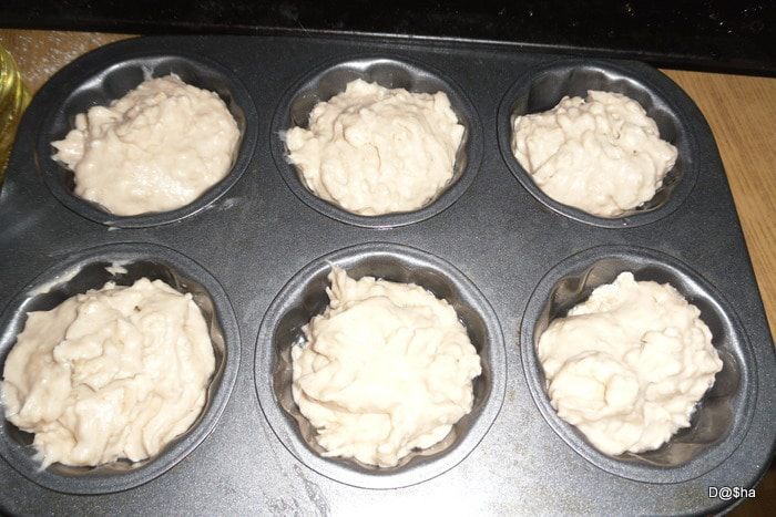 Кексы из овсяных хлопьев с корицей