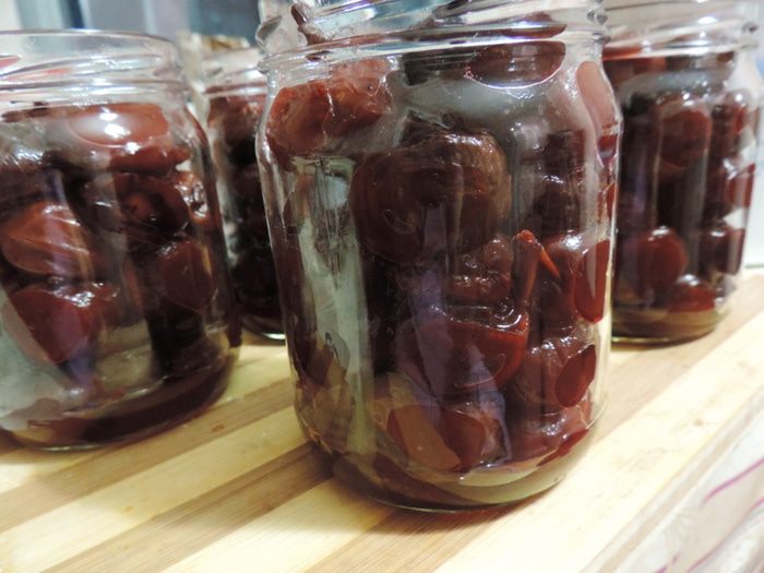 Маринованные сливы в &amp;quot;сухом&amp;quot; маринаде