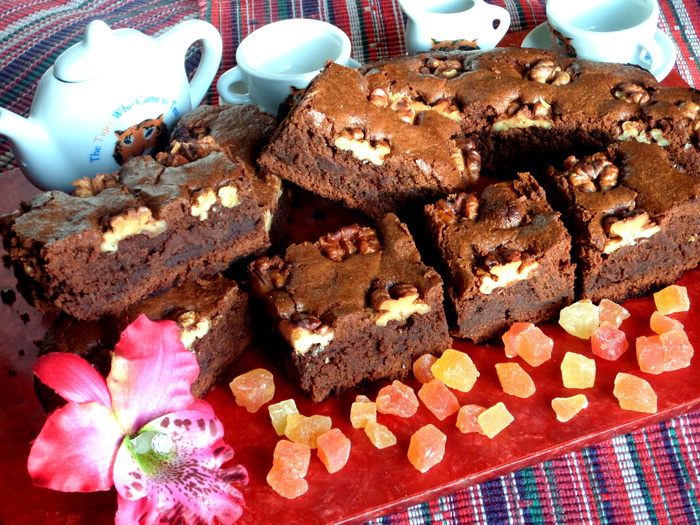Брауни с грецкими орехами