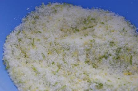 Брауни с лаймом и лимоном