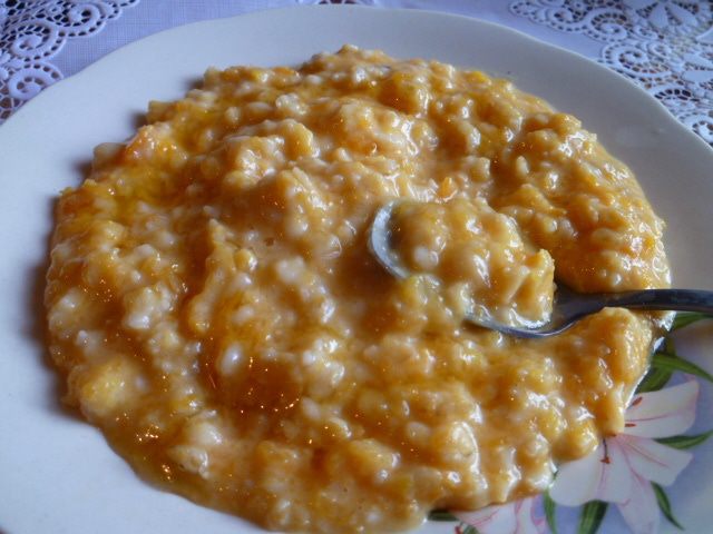 Тыквенная каша с овсянкой 