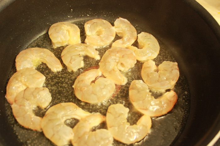 Сырный крем-суп с креветками