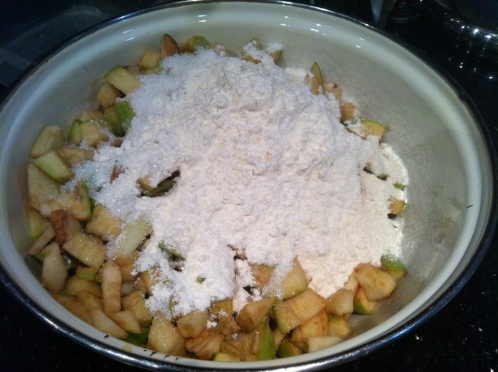 Яблочный пирог с сыром уэнслидейл