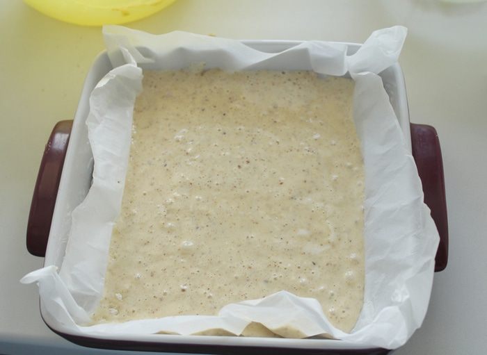 Пирог с ревнем и миндалем