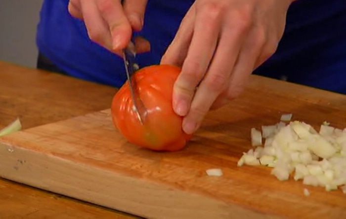 Суп-пюре из чечевицы и фасоли с трюфелем