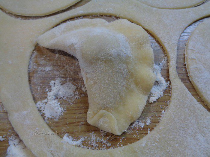 Вареники из заварного теста с вишней + МК по лепке &amp;quot;косичкой&amp;quot;