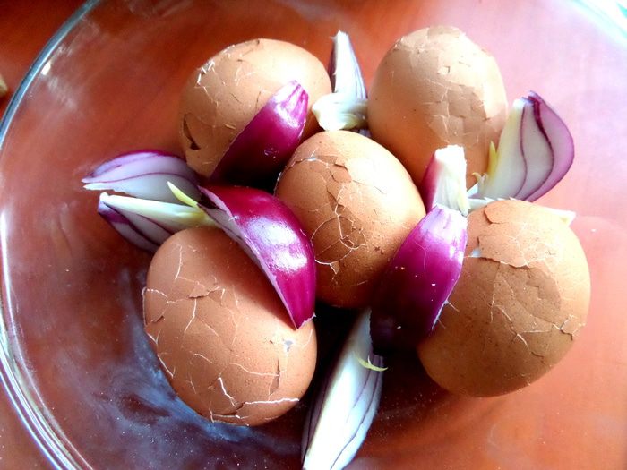 Яйца в легком маринаде