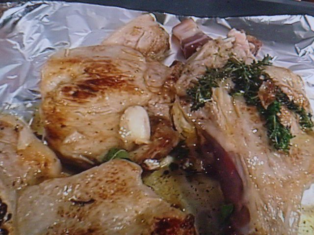 Свиные кармашки с абрикосовым чатни