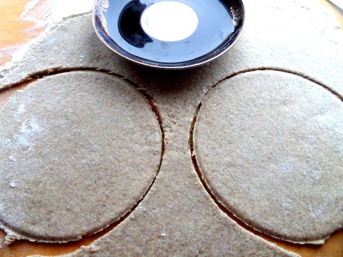 Деревенская галета с пшеном и творогом