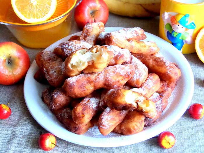 Творожные пончики-батончики