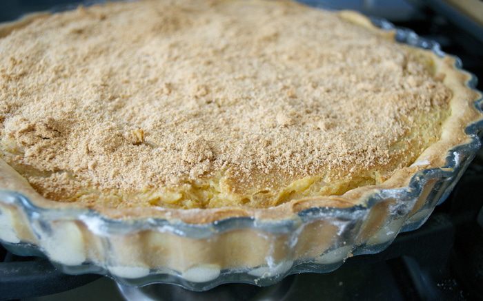 Открытый пирог с кремом франжипан (Crostata con crema Frangipane)