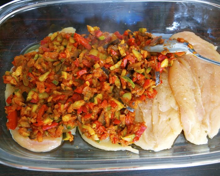 Рататуй с курицей 