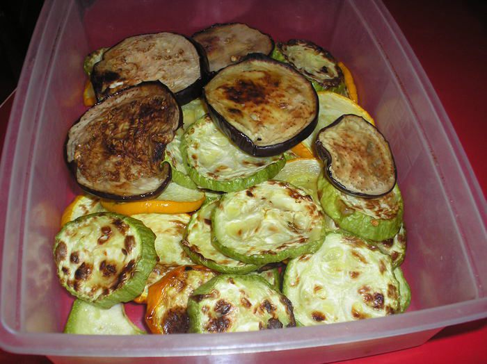 Цукини и баклажаны в медово-бальзамичном маринаде