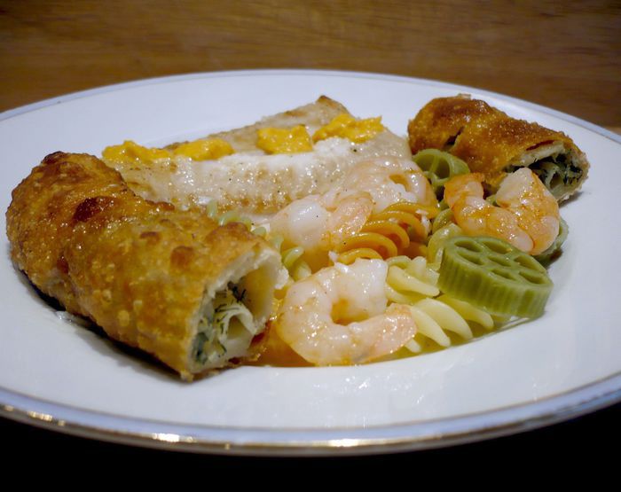 Филе палтуса с соусом из моркови и кориандра