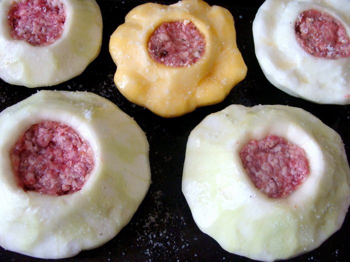 Фаршированные патиссоны 